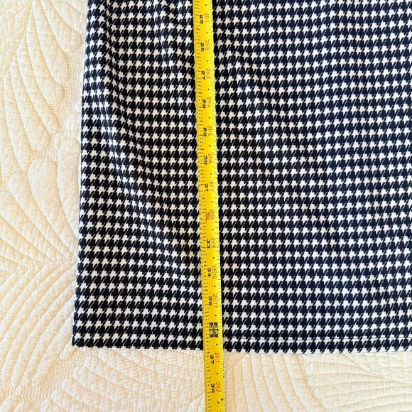 Preppy Houndstooth Collared Sheer Sleeve Pearl Necklace Sheath Dress Size 6 NWT - Picture 12 of 14